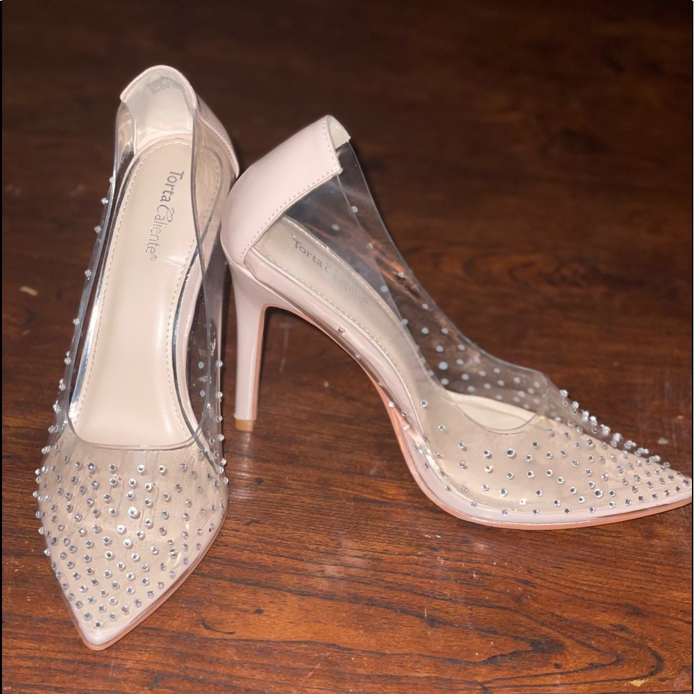 Diamond clear heels